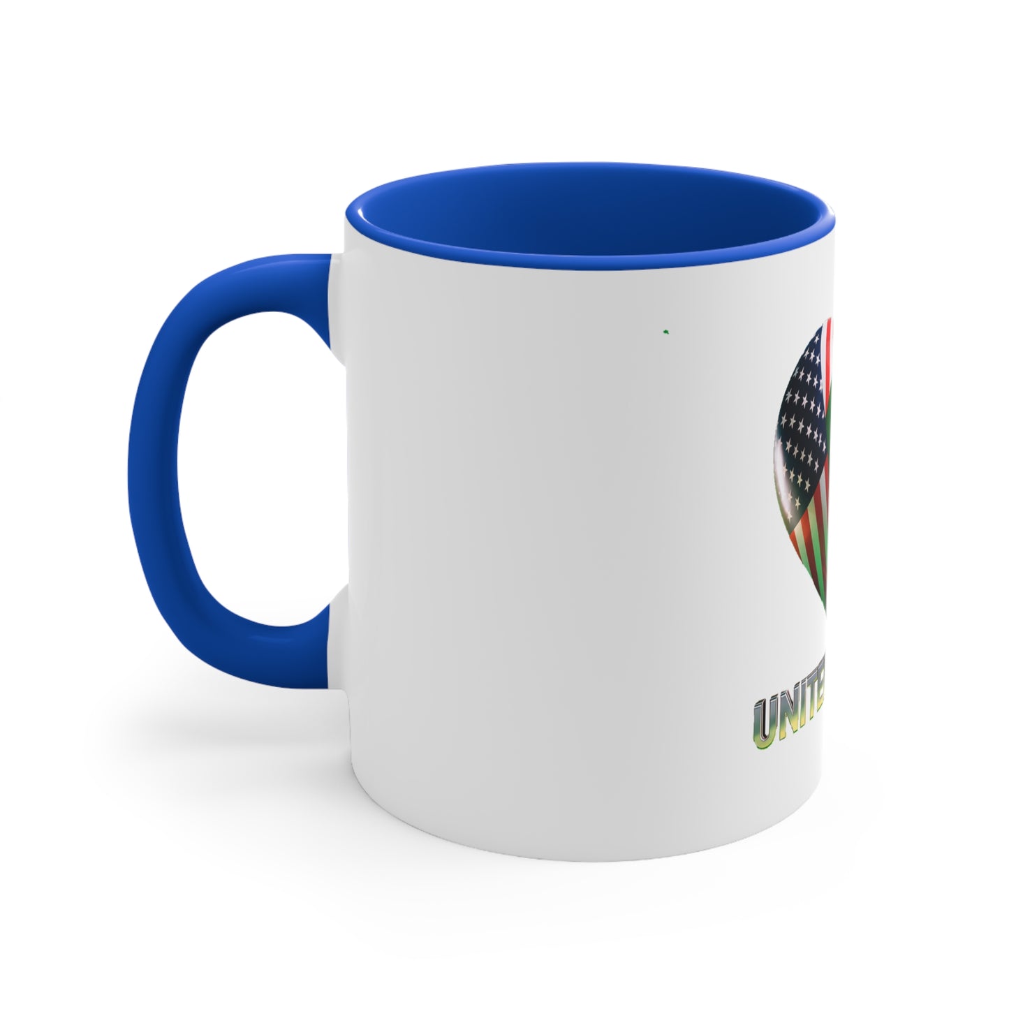 United W.C 2026 Heart Flag Accent Mug — USA Mexico Canada World Cup Souvenir
